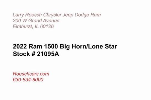 2022 RAM 1500 Big Horn/Lone Star