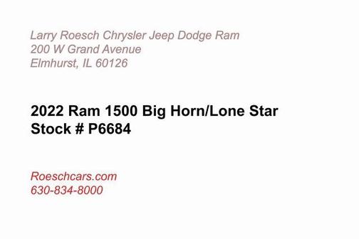 2022 RAM 1500 Big Horn/Lone Star