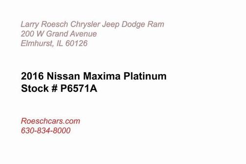 2016 Nissan Maxima 3.5 Platinum