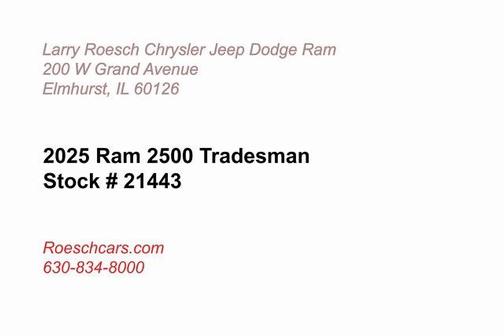 2025 RAM 2500 Tradesman Crew Cab 4x4 6'4' Box