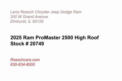 2025 RAM ProMaster 2500 Tradesman