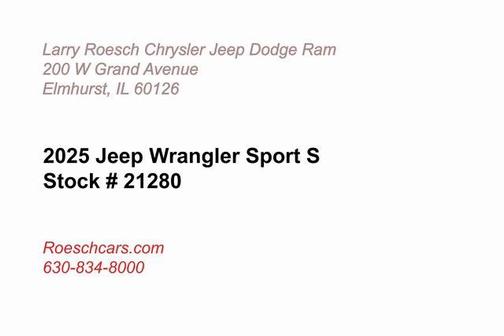 2025 Jeep Wrangler Sport S