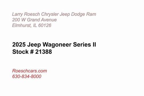 2025 Jeep Wagoneer Series II 4x4
