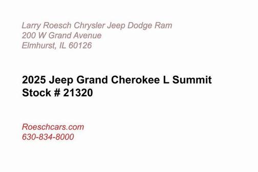2025 Jeep Grand Cherokee L Summit