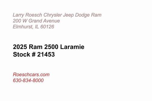 2025 RAM 2500 Laramie Crew Cab 4x4 6'4' Box