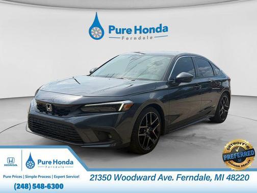 Gray 2022 Honda Civic Sport Touring