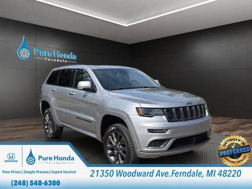 Billet Silver Metallic Clearcoat 2018 Jeep Grand Cherokee High Altitude