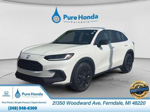 Platinum White Pearl 2024 Honda HR-V 2WD Sport