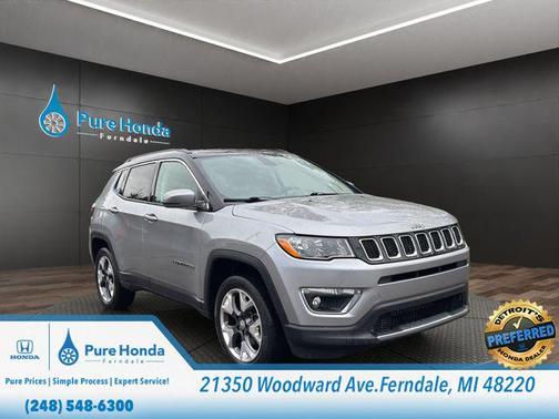 Billet Silver Metallic Clearcoat 2019 Jeep Compass Limited