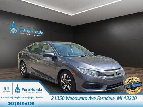 Modern Steel Metallic 2017 Honda Civic EX