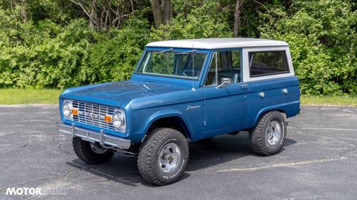 Blue 1976 Ford Bronco