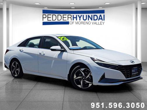 Lunar White 2023 Hyundai ELANTRA HEV Limited