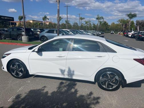 Lunar White 2023 Hyundai ELANTRA HEV Limited