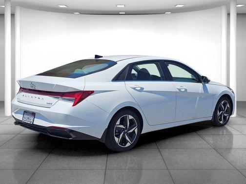 Lunar White 2023 Hyundai ELANTRA HEV Limited