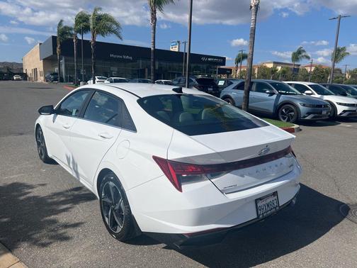 Lunar White 2023 Hyundai ELANTRA HEV Limited