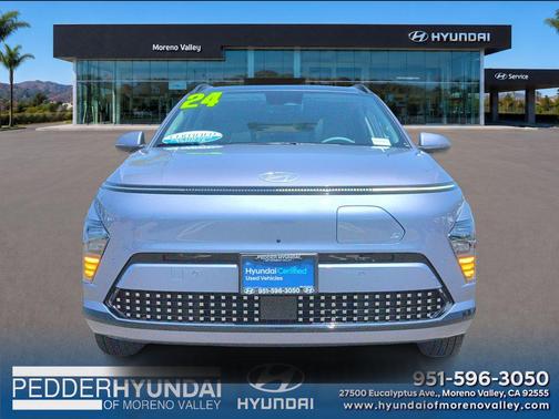 Meta Blue Pearl 2024 Hyundai KONA EV Limited