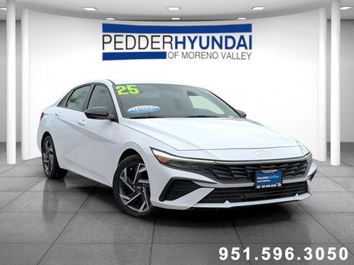 Serenity White 2025 Hyundai ELANTRA Sport
