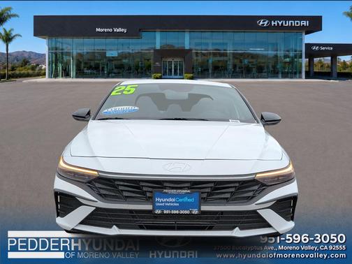 Serenity White 2025 Hyundai ELANTRA Sport