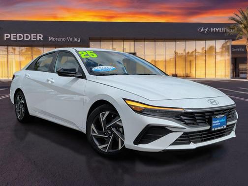 Serenity White 2025 Hyundai ELANTRA Sport