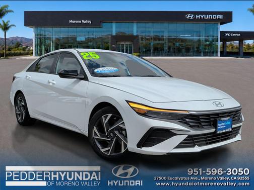 Serenity White 2025 Hyundai ELANTRA Sport