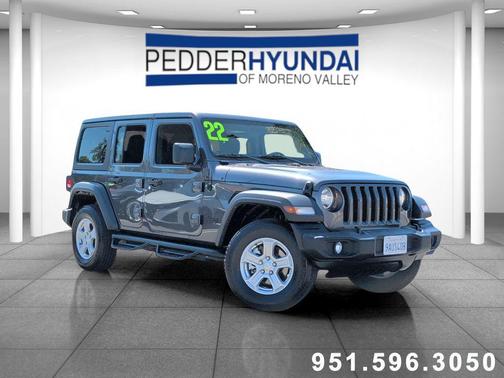 Granite Crystal Metallic Clearcoat 2022 Jeep Wrangler Unlimited Sport