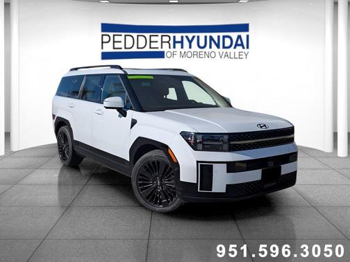 Serenity White 2026 Hyundai SANTA FE HEV Calligraphy