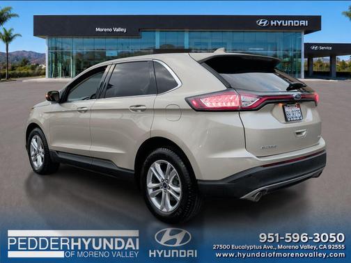 White Gold Metallic 2018 Ford Edge SEL