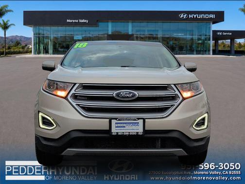 White Gold Metallic 2018 Ford Edge SEL