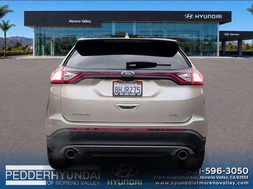 White Gold Metallic 2018 Ford Edge SEL