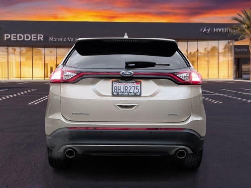 White Gold Metallic 2018 Ford Edge SEL