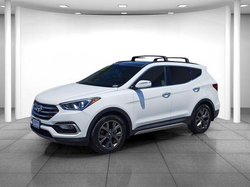 Pearl White 2018 Hyundai Santa Fe Sport 2.0L Turbo Ultimate