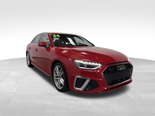 Progressive Red 2024 Audi A4 45 S line quattro Premium