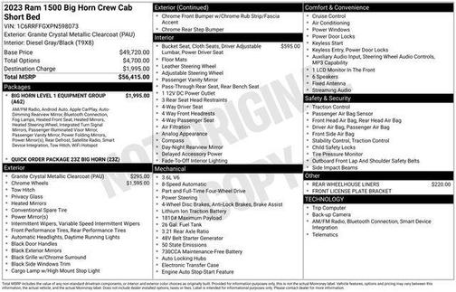 2023 RAM 1500 Big Horn