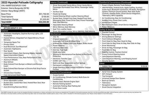 2023 Hyundai PALISADE Calligraphy