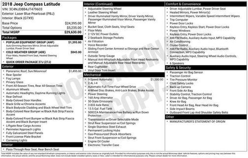 2018 Jeep Compass Latitude