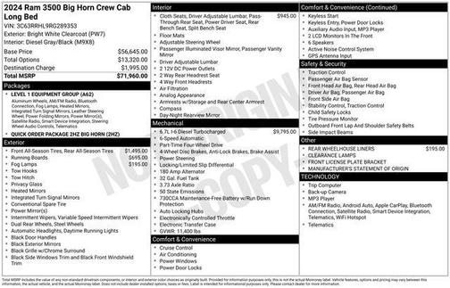 2024 RAM 3500 Big Horn