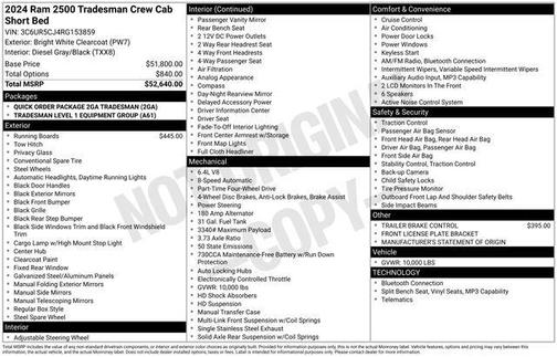 2024 RAM 2500 Tradesman