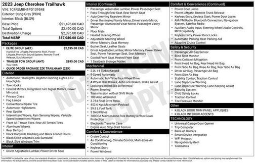 2023 Jeep Cherokee Trailhawk