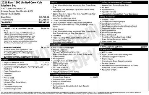 2026 RAM 1500 Limited