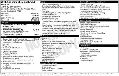 2023 Jeep Grand Cherokee Summit