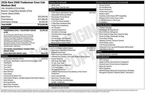 2026 RAM 2500 Tradesman