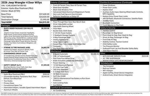 2026 Jeep Wrangler Sport