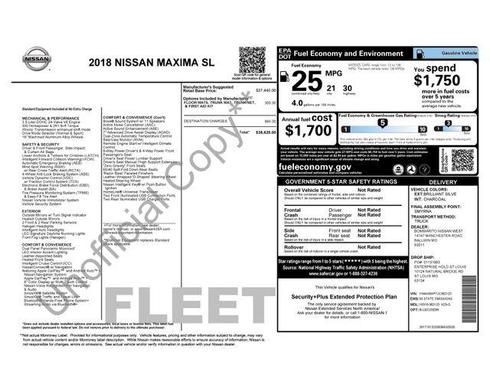 2018 Nissan Maxima 3.5 SL