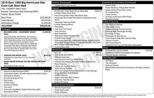 2019 RAM 1500 Big Horn