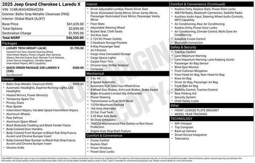 Metallic 2025 Jeep Grand Cherokee L Laredo