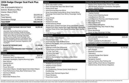 2026 Dodge Charger Scat Pack