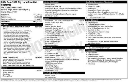 2024 RAM 1500 Big Horn/Lone Star