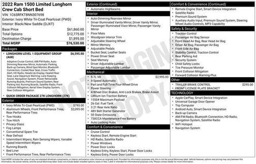 2022 RAM 1500 Longhorn