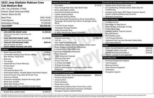 2022 Jeep Gladiator Rubicon