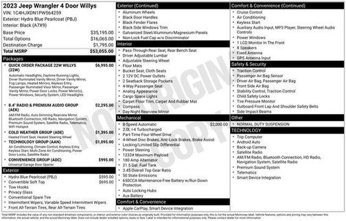 2023 Jeep Wrangler Sport
